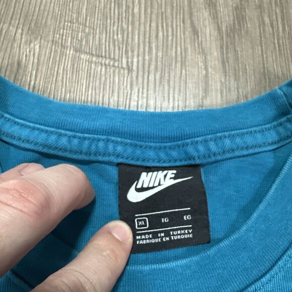 Nike Sportswear Wash Drip Tee Swoosh Logo Short Sleeve T-Shirt XL - DC2729-301 - Picture 5 of 7